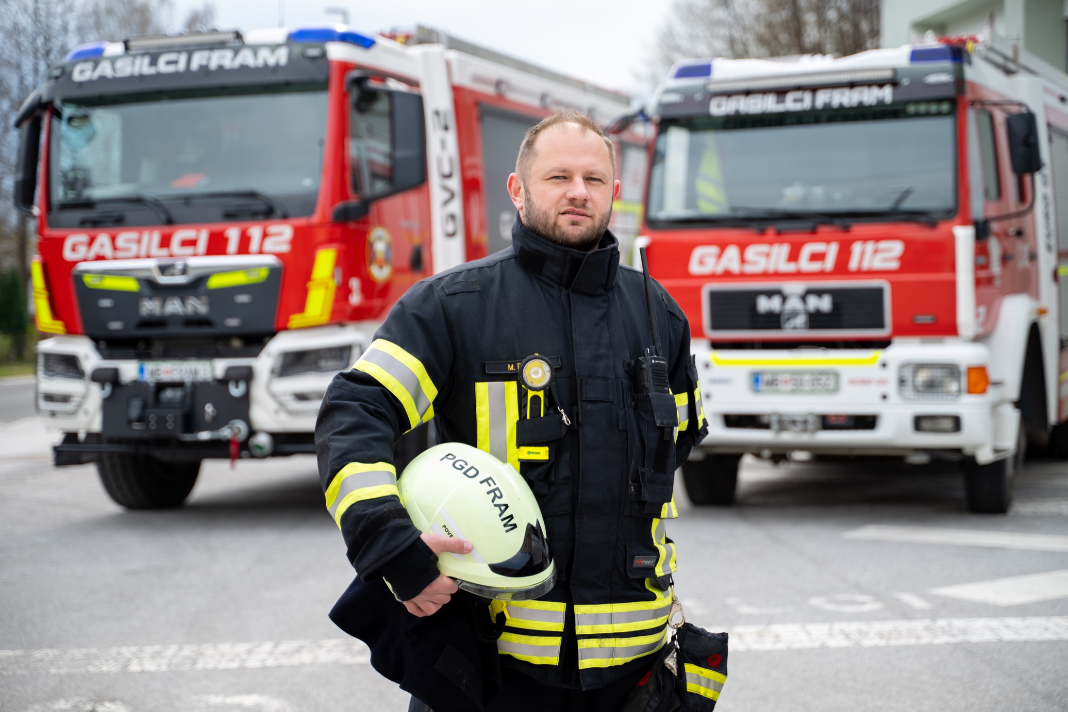 Poveljnik PGD Fram Matej Dreo