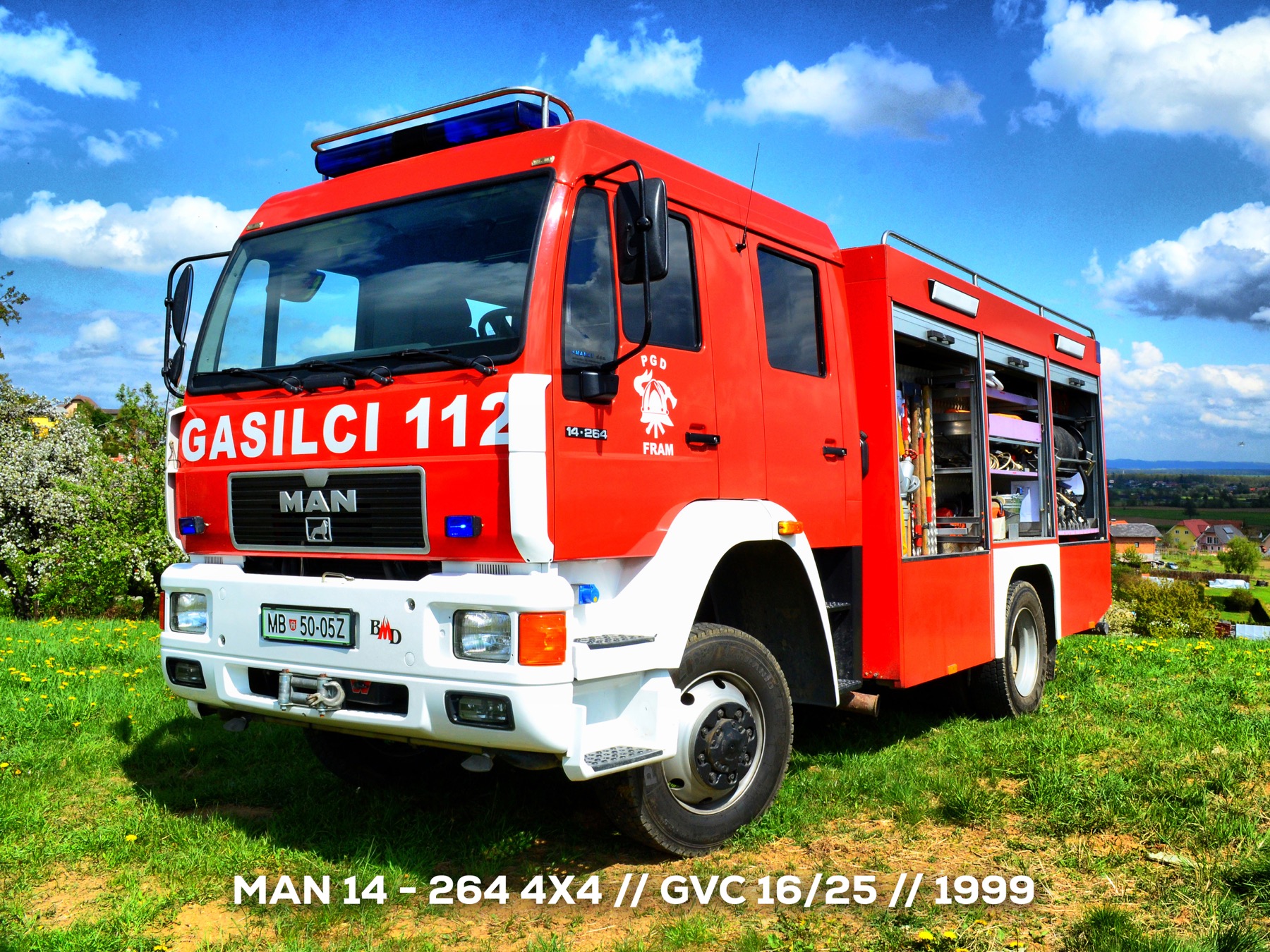 MAN 14-264 4x4 GVC 16/25 iz leta 1999